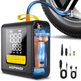 Ap-h4 Auxpower H4 Tire Inflator Portable Air Compressor 150psi Fast Inflation Pump With