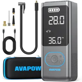 Ap18 Avapow Tire Inflator Portable Air Compressor 300% Faster 150 Psi Cordle