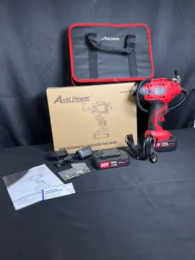 Avid Power Acap1150 Red Black 20v Lithium-ion Automatic Cordless Tire Inflator