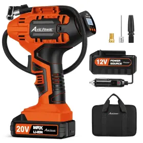 Avid Power Acap115d-o Tire Inflator Portable Air Compressor 20v Cordless Rechargeable