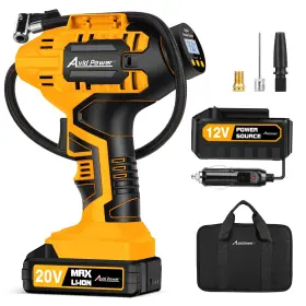 Acap115d-y Avid Power Tire Inflator Portable Air Compressor 20v Cordless Car Pump W