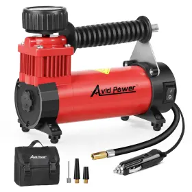 Acap280 Avid Power 12v Dc Tire Inflator Portable Air Compressor Compact Pump With Copper Motor
