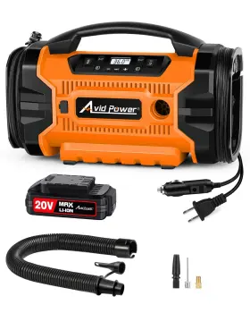 Acap328-o2 Avid Power Tire Inflator Portable Air Compressor Multi Source Car Pump With Inf