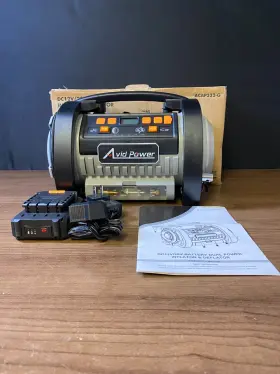 Acap332-g Avid Power Black Gray Dc 12v/20v Battery Dual Inflator &deflator