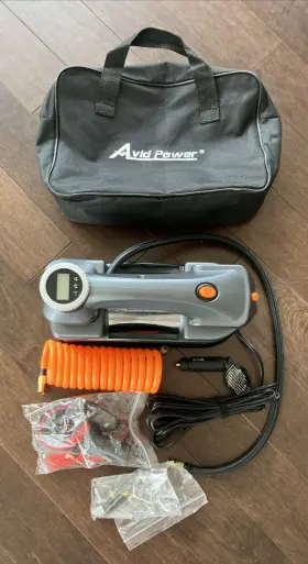 Ahcap068 Avid Power 12v Double Cylinder Digital Display Air Compressor 150 Psi