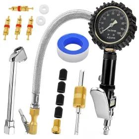 Azuno 791334707535 Tire Inflator With Pressure Gauge Most Accurate Heavy Duty Ga