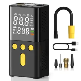 5641b-orange Baipeny Portable Tire Inflator For Car 150 Psi 4x Faster Pump With