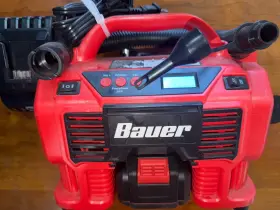 64533 Bauer Portable Air Compressor Corded/ With Battery 5 Amps And Charger