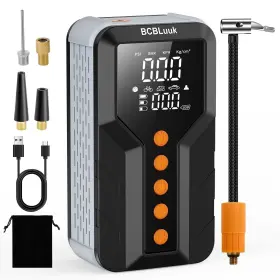 Ac604 Bcbluuk Tire Inflator Portable Air Compressor - Pump For Car Tires 2.5x Faster El