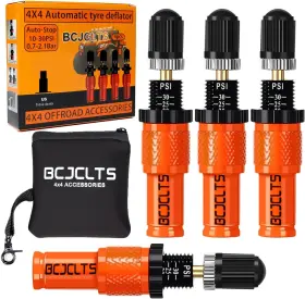 Bcjclts M131 Adjustable Auto-stop Tire Deflator Valve Kit 10-30 Psi Air Down Tool Offr