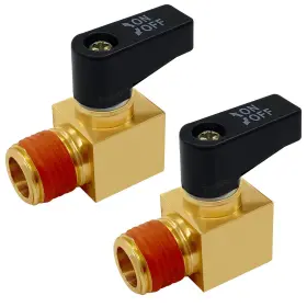 Msk-2503-002670twf Besnpt 2 Pcs Brass Air Compressor Drain Valve Mini Metal Ball Type Tank Va