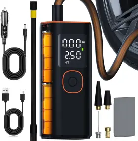 Bgvah Tire Air Pump 01 Inflator Portable Compressor 20000mah And 150psi Car Portab