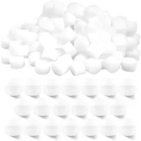 Bhucutu 744110192087 100 Pieces Air Filter Sponge For Compressor System Accessories Round White Spong