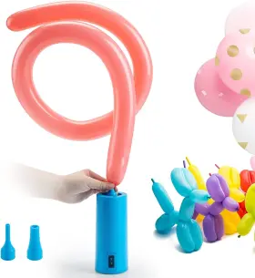 0014-blu-1 Birodeko Electric Air Pump Portable Inflator Blower For Balloons Animal Twisty Foil Party