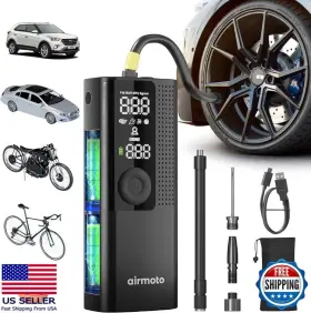 B094dmh7zm Black & Decker Portable Tire Inflator Air Compressor With Digital Gauge Led Light Auto