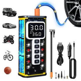 8017-a Blackyew Tire Inflator Portable Air Compressor 150psi Pump For Car Tires Auto Sh