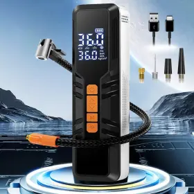 Bolt 198715208573 Portable Air Compressor For Car Tires Rechargeable Tire Pump With 6000mah B