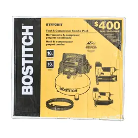 Bostitch 077914061168 Btfp2kit 2-tool Nailer And 6-gallon Air Compressor Combo Kit