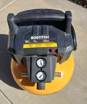 Mobtfp02012 Bostitch Air Compressor Pancake 6 Gallon 150 Psi Portable