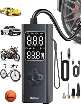 Bovemanx Bmx19 Car Tire Air Pump Portable Compressor 150 Psi Cordless Inflator Batter