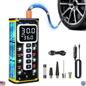 B0f43zrt5d Brand Blackyew Portable Tire Inflator 150psi Air Compressor With Auto Shut-off And Led Light