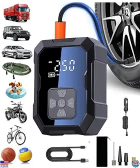 B0drt5bkx9 Brand Gonlylai Portable Tire Inflator Air Compressor 150psi For Car Bike Sports Balls