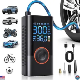 B0dl5qywyb Brand Qyqboon Portable Tire Inflator Air Compressor Mini Pump 150psi Digital Gauge Auto