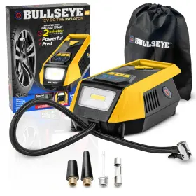 2621 Branded Bullseye Car Tire Inflator 12v Dc Portable Air Compressor