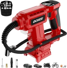Branded 313037088096 Cordless Tire Inflator Air Compressor For Milwaukee 18v Battery 150psi Portable