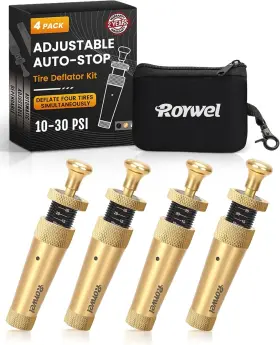 Branded 313038436452 Adjustable Auto-stop Tire Deflator Kit 10-30psi 4pcs/set Air Down