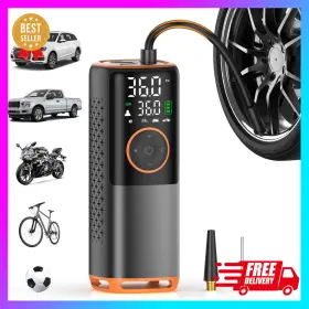 Branded 445029157114 Tire Inflator Portable Air Compressor160 Psi Pump For Car Tires New