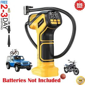 Branded 523652 Tire Inflator Portable Air Compressor For Dewalt 20v Battery 150psi Pump