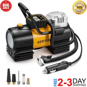 562366 Branded Compresor Aire Bomba De Portatil Para Carro Inflador Autos Llantas Bicicleta New