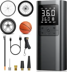 Branded 705353164712 150psi Cordless Tire Inflator Pump Portable Air Compressor With Digital Gauge