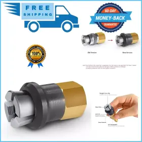 Branded 792332868921 Lock On Air Chuck Quick Connect 1/4 Inch Fnpt Outlet For Tire Valve Stem Compressor