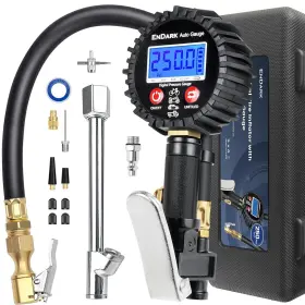 En52c Branded Digital Tire Pressure Gauge With Inflator 250 Psi Air Compressor Attachment