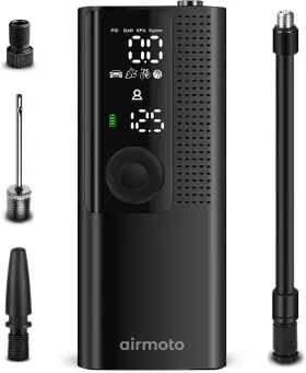 Fgh-9658 Branded Airmoto Tire Inflator Portable Air Compressor/pump For Car Tires With Digital