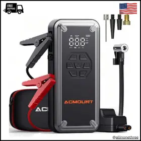 3000a Branded W160 Tire Inflator Portable Air Compressor Car Jump Starter 12v Battery Usb
