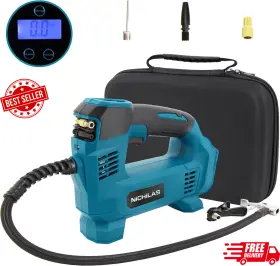 Y55p9hm Branded Tire Inflator With Makita 18v Battery Auto Pump No 150psi New