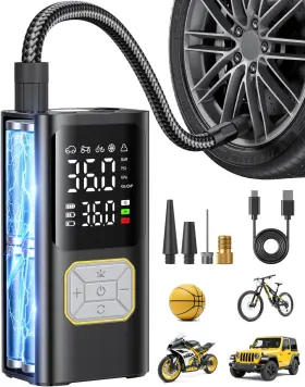 Branded01 313035163122 Portable Tire Inflator 150psi Cordless Air Compressor With Digital Gauge