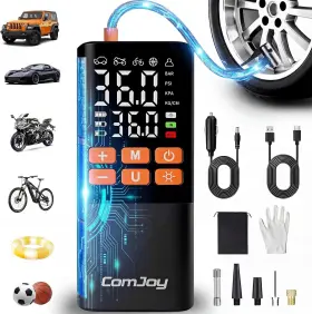 Branded01 711181785661 Faster Tire Inflator Portable Air Compressor 150psi Cordless Pump For Car