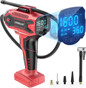 Branded01 744759990594 Cordless Tire Inflator Air 18v Compressor 160psi Portable Pump Car No Battery