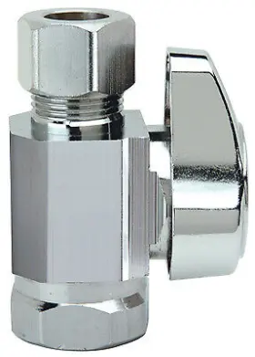 G2r10x Brass Craft Service Parts 5 Pack Chrome Straight Stop Valve 3/8 X 3/8- Inch Cd