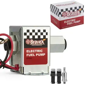 Ep12sl-up Bravex Inline Electric Fuel Pump Universal Dc 12v Low Pressure 2.5-4 Psi Petrol Dies