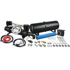 41007 Bulldog Winch On Board Air Kit Twin Head 4.2cfm With 2.5 Gal Tnk Gauge &