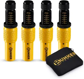 Bunker Indust Bi-td-frd 4 Adjustable Auto-stop Tire Deflator Valve Kit 10-30 Psi Pcs Tir