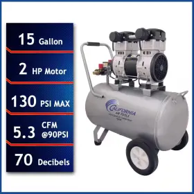 California Air Tools 313108920980 15 Gal. 2.0 Hp Ultra Quiet And Oil-free Compressor California Air Tools 313108920980 15 Gal. 2.0 Hp Ultra Quiet And Oil-free Compressor