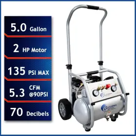 5020w California Air Tools 2 Hp Ultra-quiet Oil-free Compressor - Used
