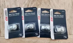 Aa550002 Campbell Hausfeld Lot Of 4 Air Ball Tire Chuck 1/4 Inch Npt F Compressor Tool