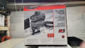 Ex210189av Campbell Hausfeld 4 Gal 2hp Pancake Air Compressor Brad Nailer And Accessories